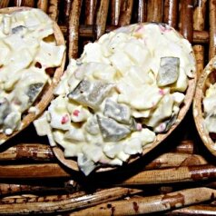 Skorupki nadziewane surimi